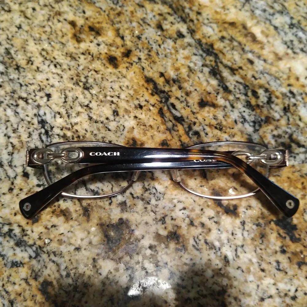Coach HC 5054 Faina 9187 Eyeglasses Satin Brown Tortoise Gold 49-17-135 w/ Case